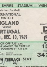 England v Portugal  10-Dec-1969