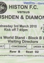 Histon  v Rushden & Diamonds  03-Mar-2010