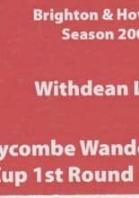 Brighton & Hove Albion v Wycombe Wanderers 18-Nov-2009