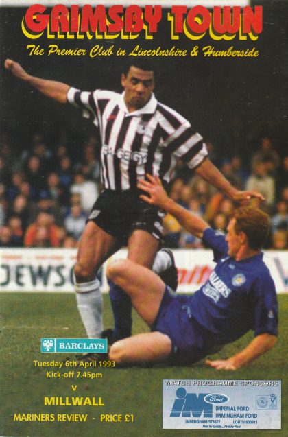 Grimsby Town v Millwall 06-Apr-1993