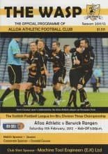 Alloa Athletic v Berwick Rangers  11-Feb-2012