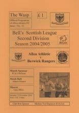 Alloa Athletic v Berwick Rangers  13-Nov-2004