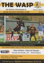Alloa Athletic v Berwick Rangers  15-Oct-2011
