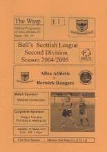 Alloa Athletic v Berwick Rangers  19-Mar-2005