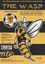 Alloa Athletic v Berwick Rangers  22-Dec-2007
