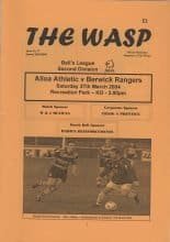 Alloa Athletic v Berwick Rangers   27-Mar-2004