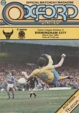 Oxford United v Birmingham City  02-Mar-1985