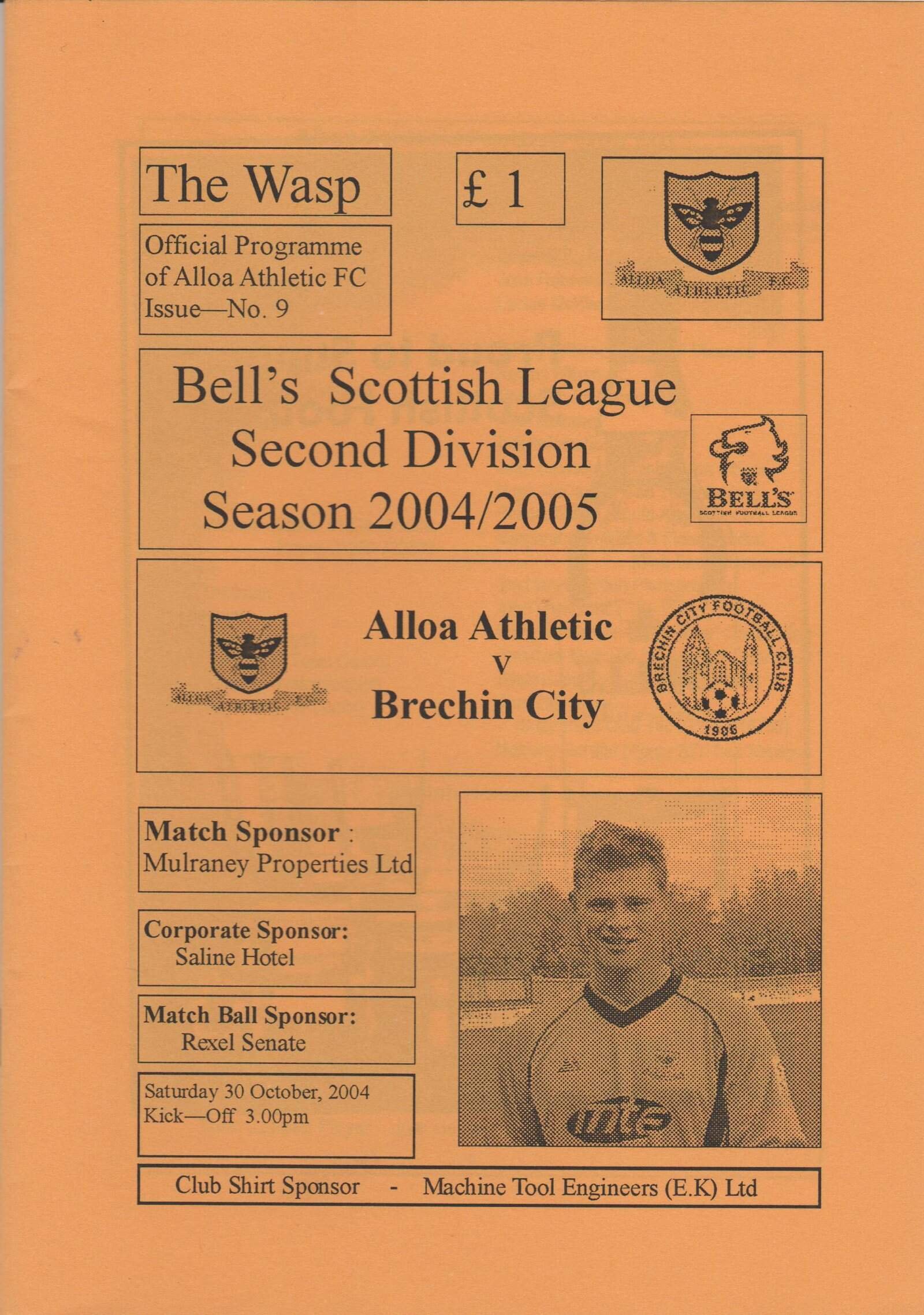 Alloa Athletic v Brechin City  30-Oct-2004