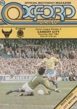 Oxford United v Cardiff City 26-Dec-1984