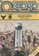Oxford United v Carlisle United 29-Sep-1984