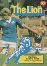 Millwall v Carlisle United  30-Sep-1980