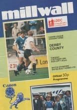 Millwall v Derby County  02-Oct-1984