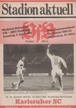 VFB Stuttgart v Karlsruher  16-Mar-1982