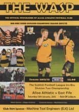 Alloa Athletic v East Fife 19-Jan-2013
