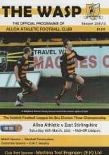 Alloa Athletic v East Stirling   10-Mar-2012