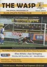 Alloa Athletic v East Stirling   26-Nov-2011