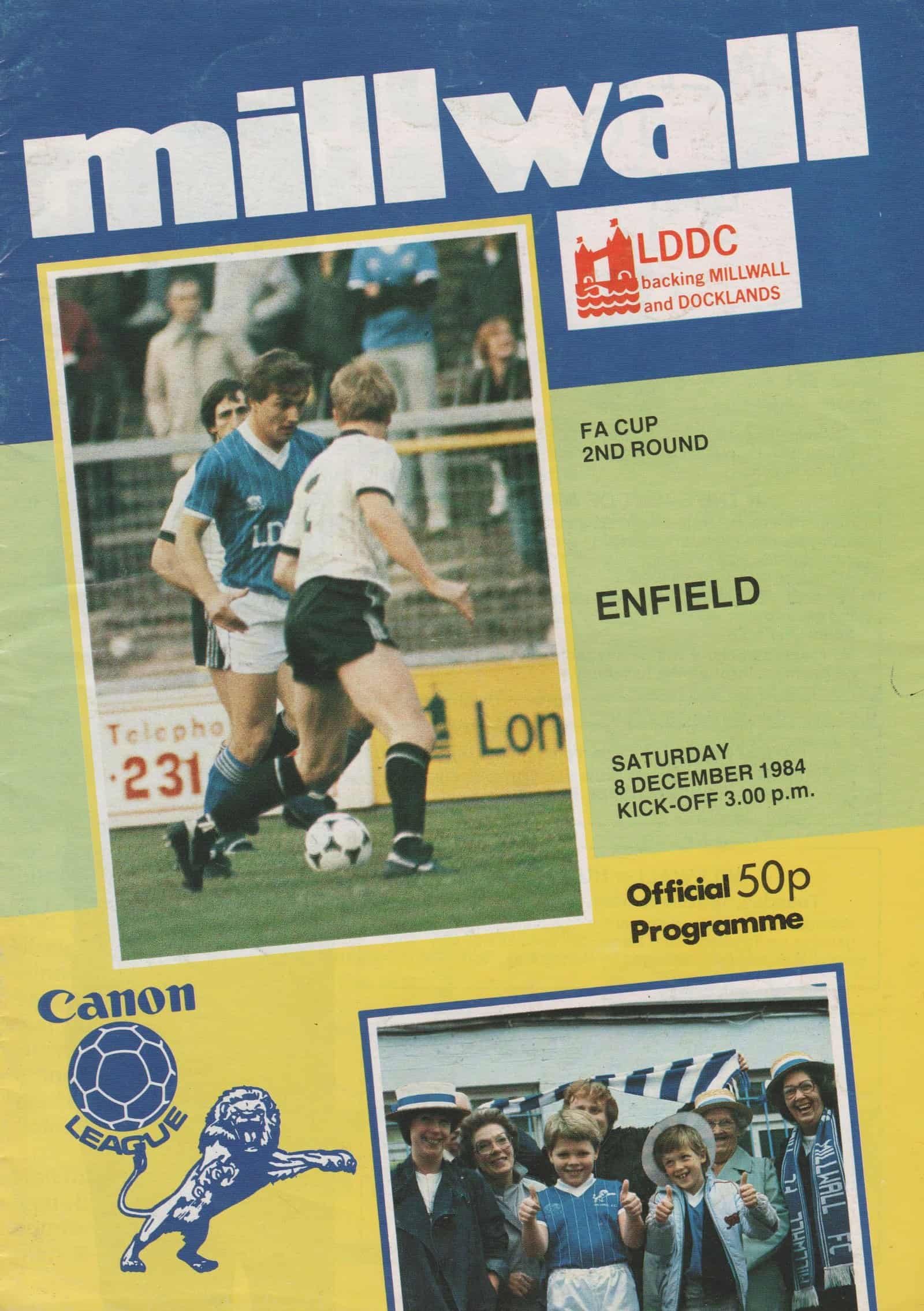 Millwall v Enfield 08-Dec-1984