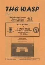 Alloa Athletic v Forfar Athletic  14-Aug-2004