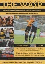 Alloa Athletic v Forfar Athletic  22-Dec-2012