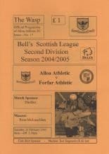Alloa Athletic v Forfar Athletic  26-Feb-2005