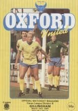Oxford United v Gillingham 14-Mar-1984