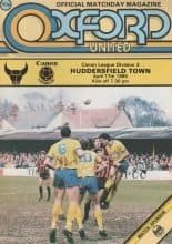 Oxford United v Huddersfield Town  17-Apr-1985