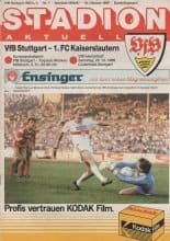 VFB Stuttgart v 1.FC Kaiserslautern  18-Oct-1986