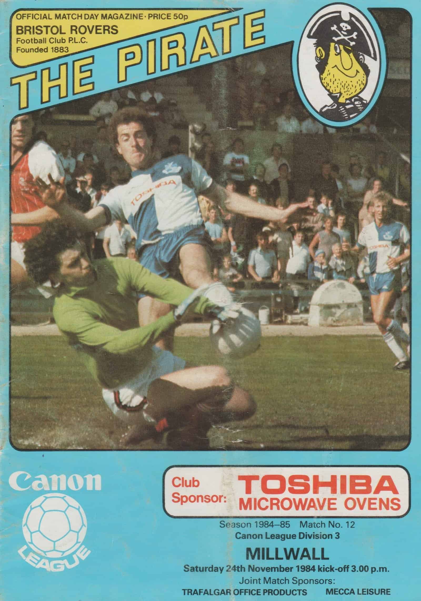Bristol Rovers v Millwall 27-Nov-1984