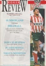 Sunderland v Millwall 11-Jan-1992