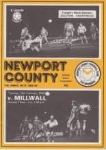 Newport County v Millwall 14-Feb-1984