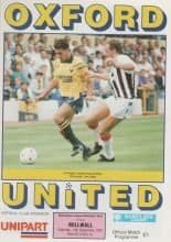 Oxford United v Millwall  14-Sep-1991