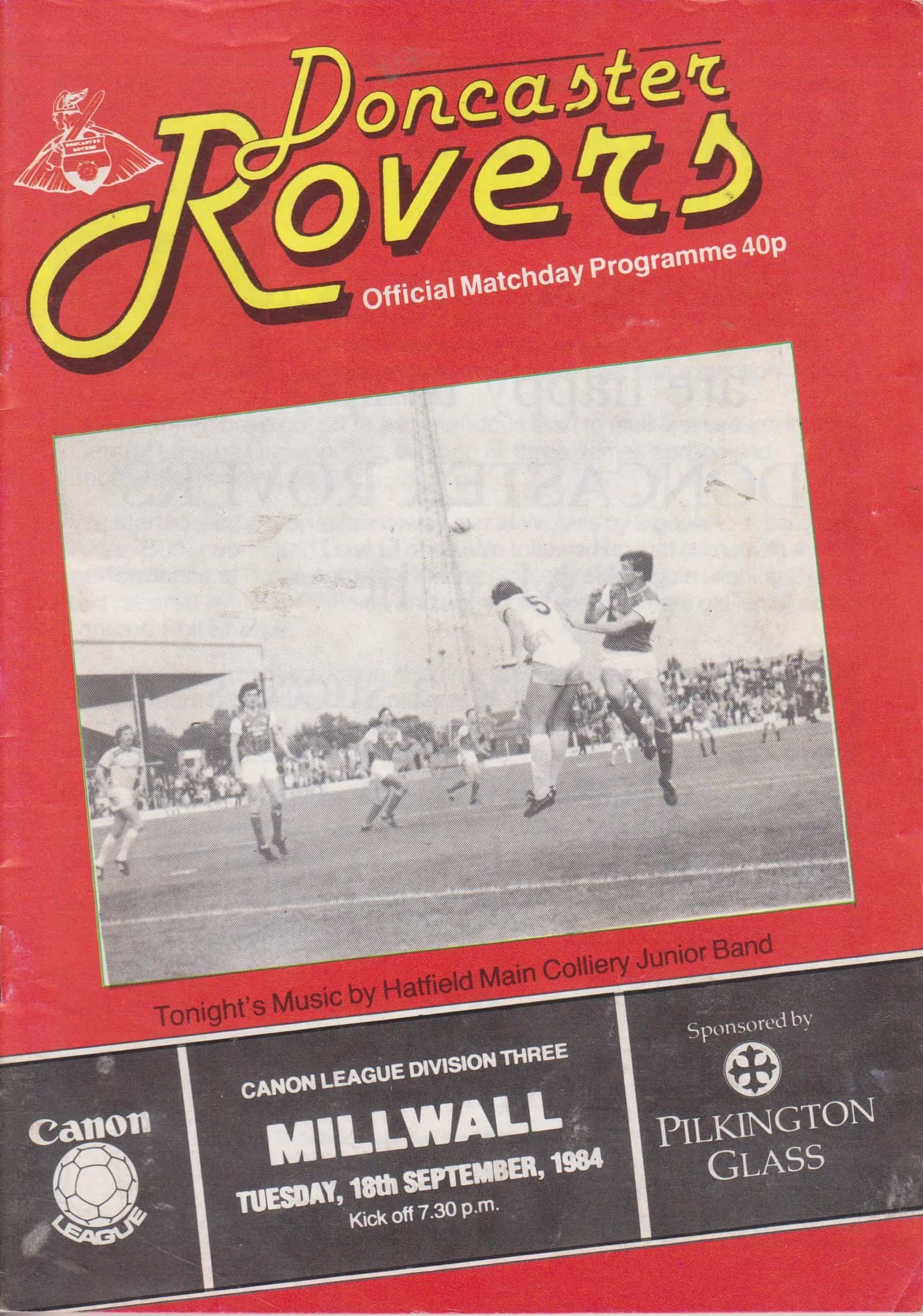 Doncaster Rovers v Millwall 18-Sep-1984