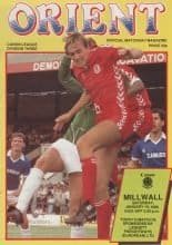 Leyton Orient v Millwall  19-Jan-1985