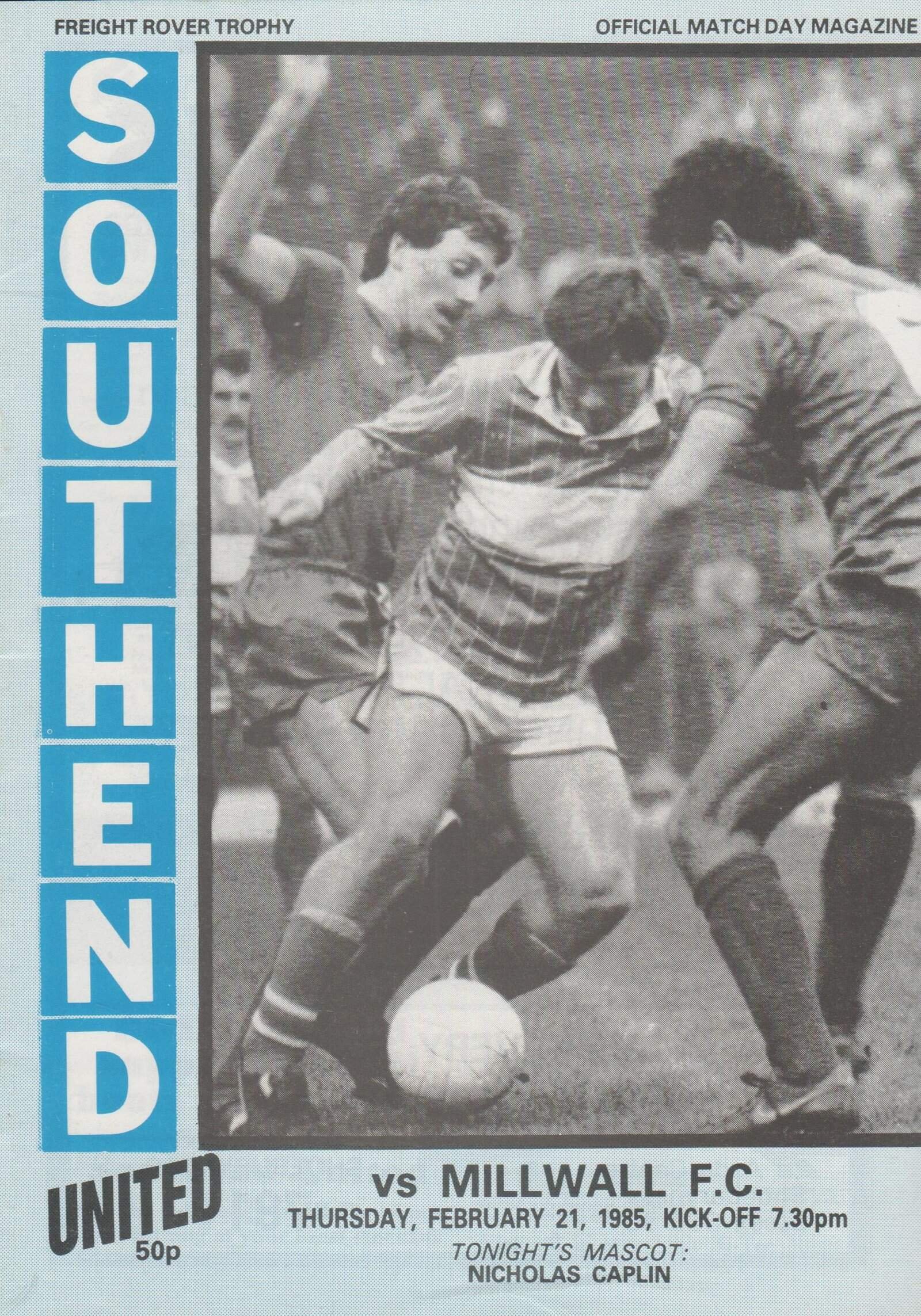 Southend United v Millwall   21-Feb-1985