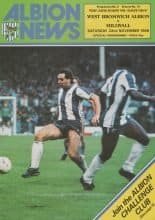 West Bromwich Albion v Millwall  22-Nov-1986