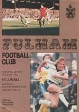Fulham v Millwall 23-Sep-1978