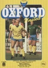 Oxford United v Millwall  24-Sep-1983
