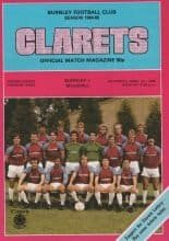Burnley v Millwall 27-Apr-1985
