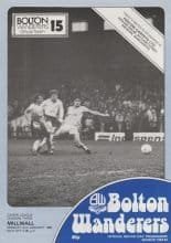 Bolton Wanderers v Millwall  02-Jan-1984