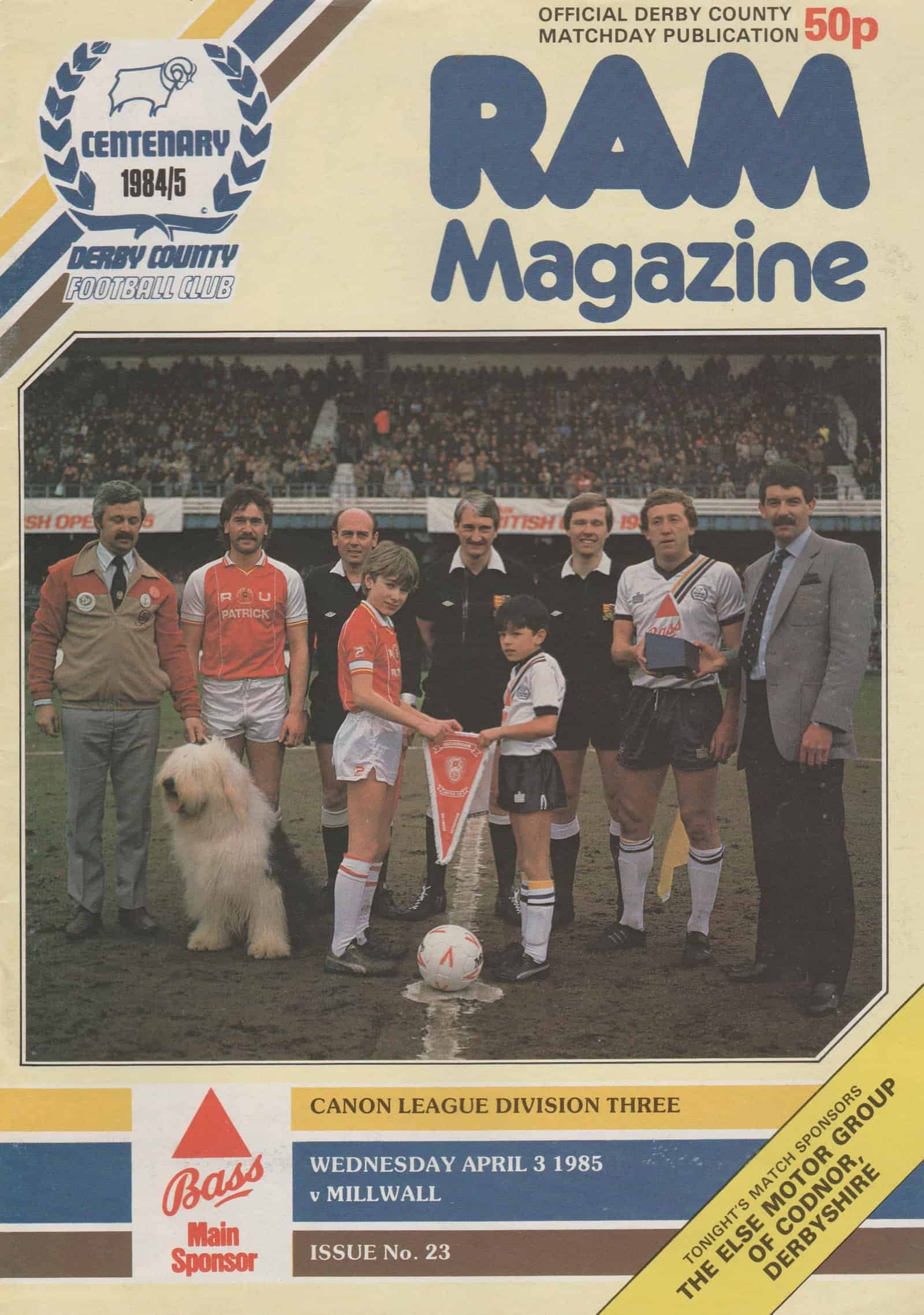 Derby County v Millwall 03-Apr-1985
