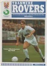 Tranmere Rovers v Millwall 05-Nov-1991