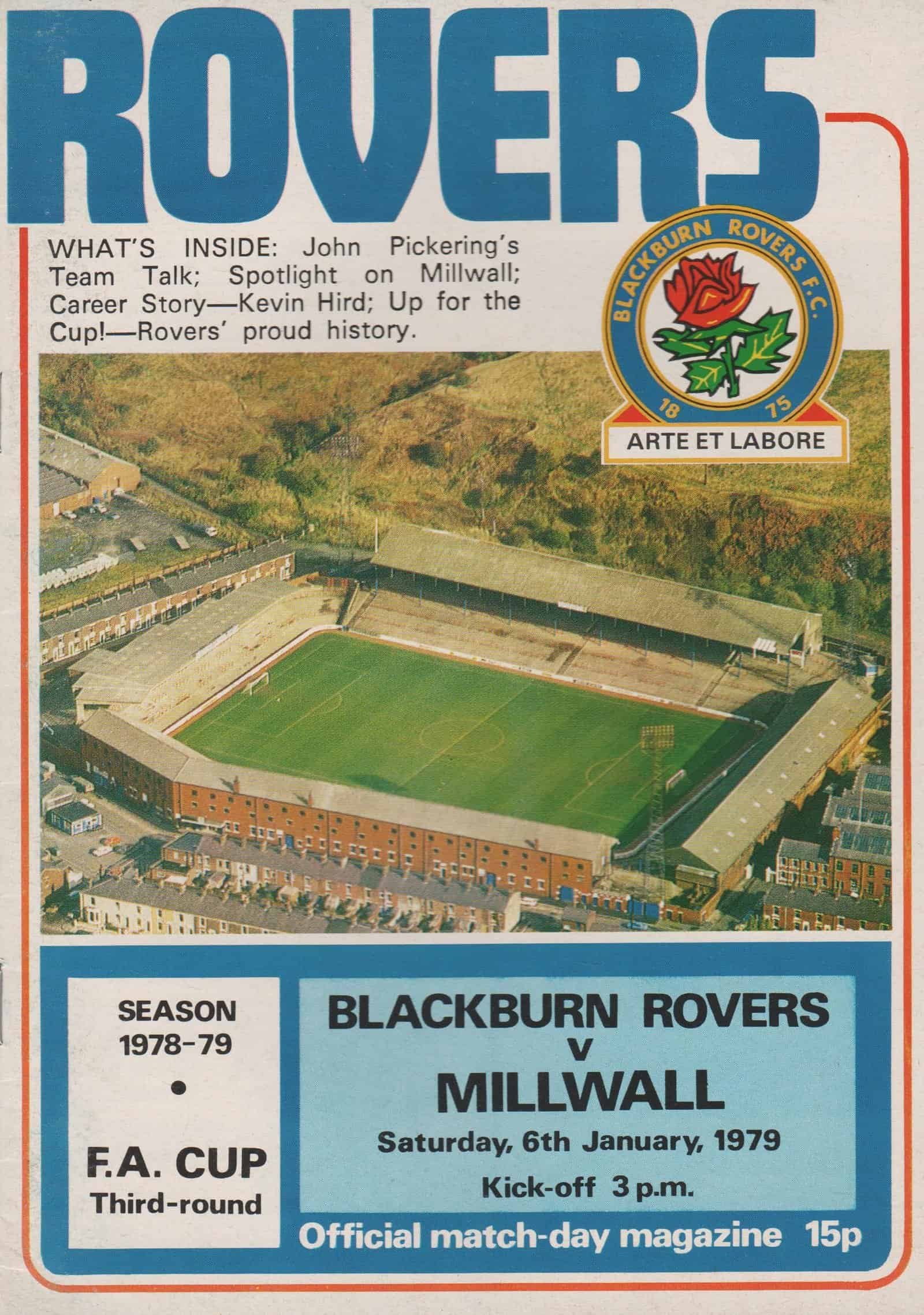 Blackburn Rovers v Millwall 06-Jan-1979