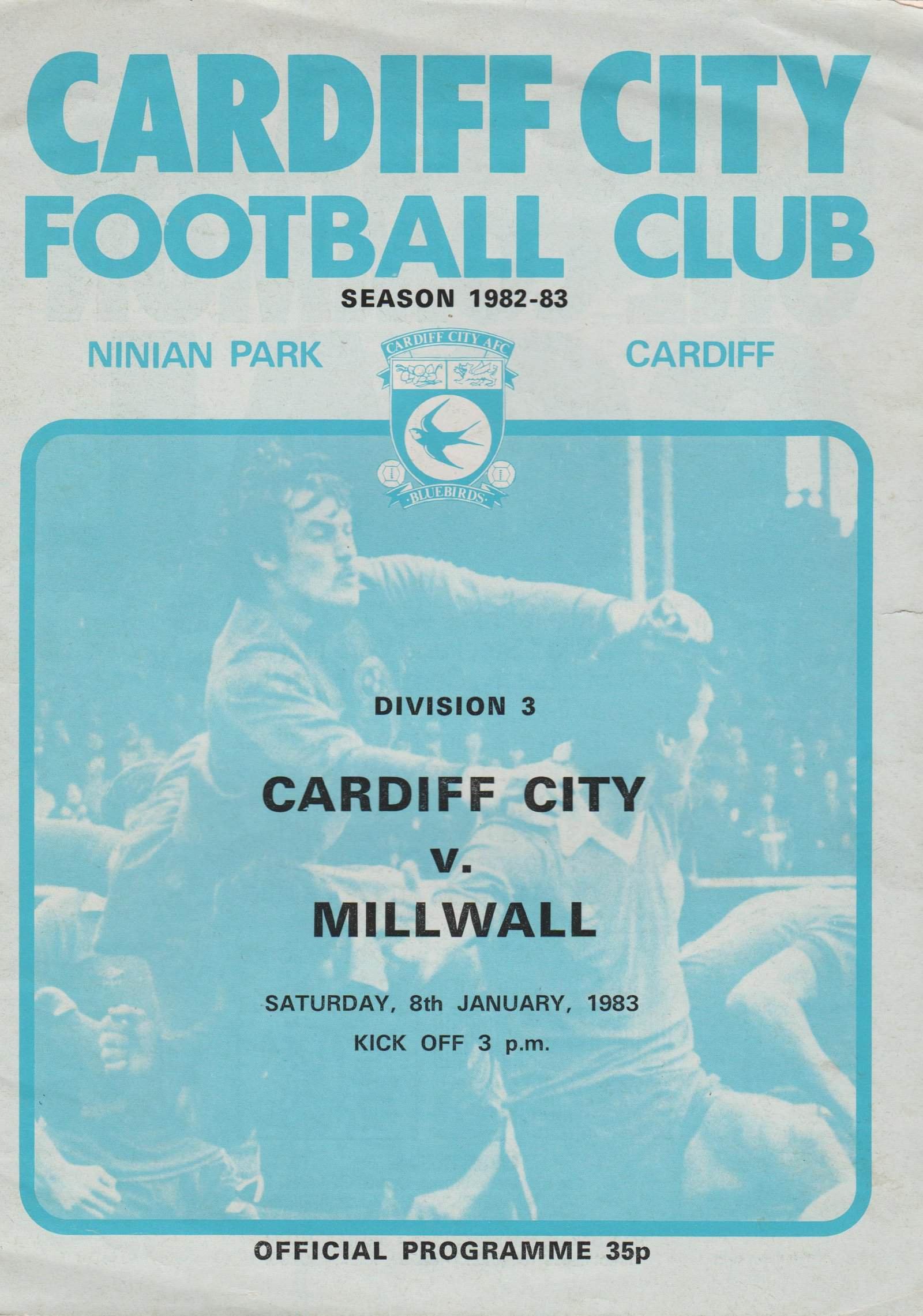 Cardiff City v Millwall 08-Jan-1983