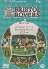 Bristol Rovers v Millwall 09-Dec-1978