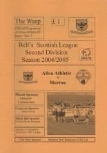 Alloa Athletic v Greenock Morton 25-Sep-2004