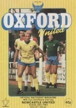 Oxford United v Newcastle United  26-Oct-1983