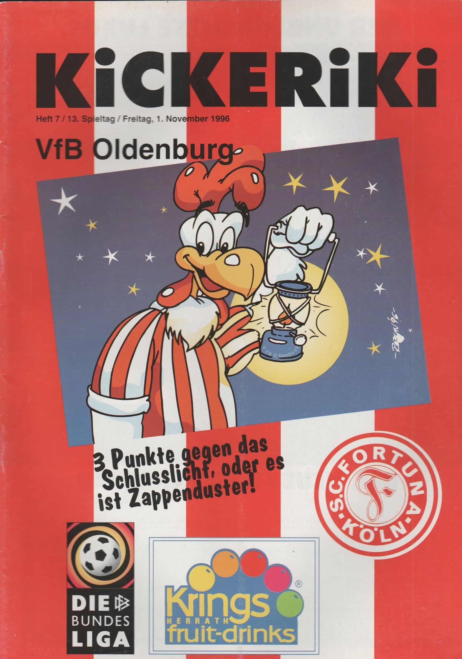 SC Fortuna Köln v VFB Oldenburg   01-Nov-1996