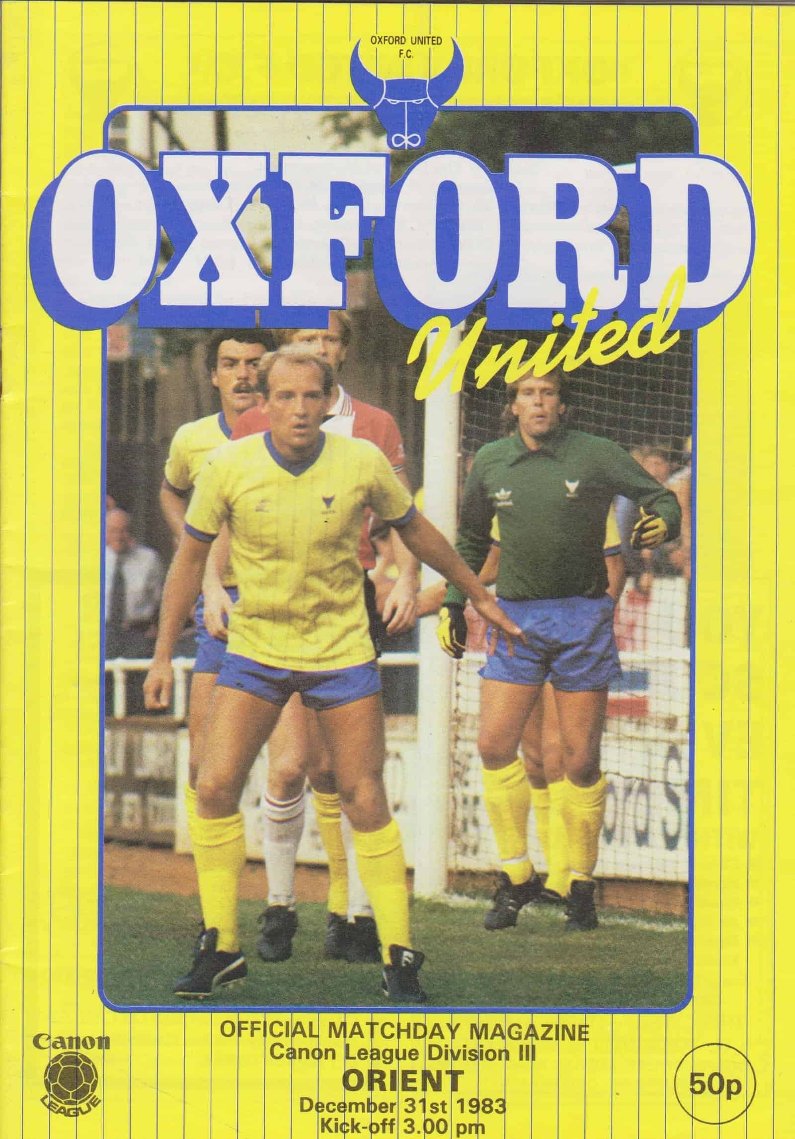 Oxford United v Leyton Orient 31-Dec-1983