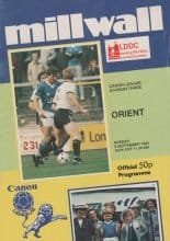 Millwall v Leyton Orient 09-Sep-1984