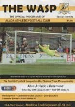 Alloa Athletic v Peterhead 27-Aug-2011